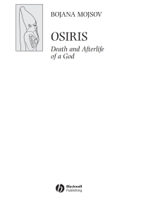 Cover image: Osiris 1st edition 9781405131797