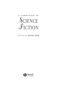 Cover image: A Companion to Science Fiction 1st edition 9781405184373