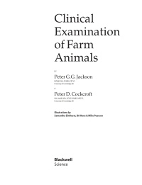 صورة الغلاف: Clinical Examination of Farm Animals 1st edition 9780632057061