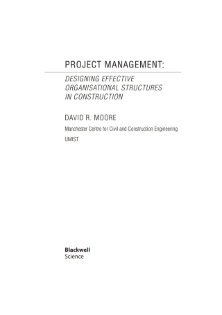 Immagine di copertina: Project Management 1st edition 9780632063932