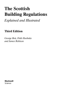 Imagen de portada: The Scottish Building Regulations 3rd edition 9780632049455