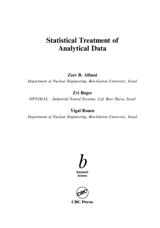 Cover image: Statistical Treatment of Analytical Data 1st edition 9780632053674