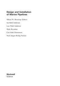 Cover image: Design and Installation of Marine Pipelines 1st edition 9780632059843