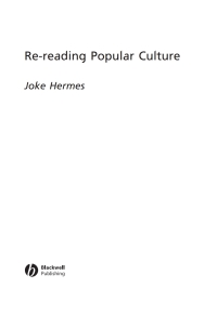 Imagen de portada: Re-reading Popular Culture 1st edition 9781405122450