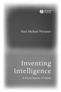 Cover image: Inventing Intelligence 1st edition 9781405112161