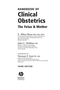 Cover image: Handbook of Clinical Obstetrics: The Fetus and Mother 2nd edition 9781405156097