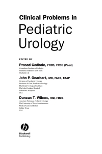 Cover image: Clinical Problems in Pediatric Urology 1st edition 9781405127165