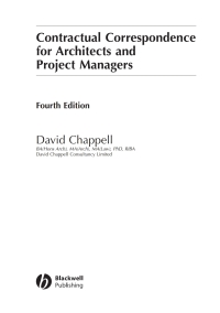 Imagen de portada: Contractual Correspondence for Architects and Project Managers 1st edition 9781405135146