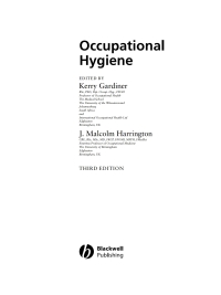 Cover image: Occupational Hygiene 3rd edition 9781405106214