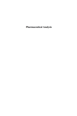 Imagen de portada: Pharmaceutical Analysis 1st edition 9781841273358