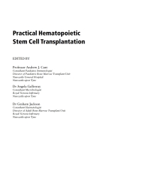 Cover image: Practical Hematopoietic Stem Cell Transplantation 1st edition 9781405134019