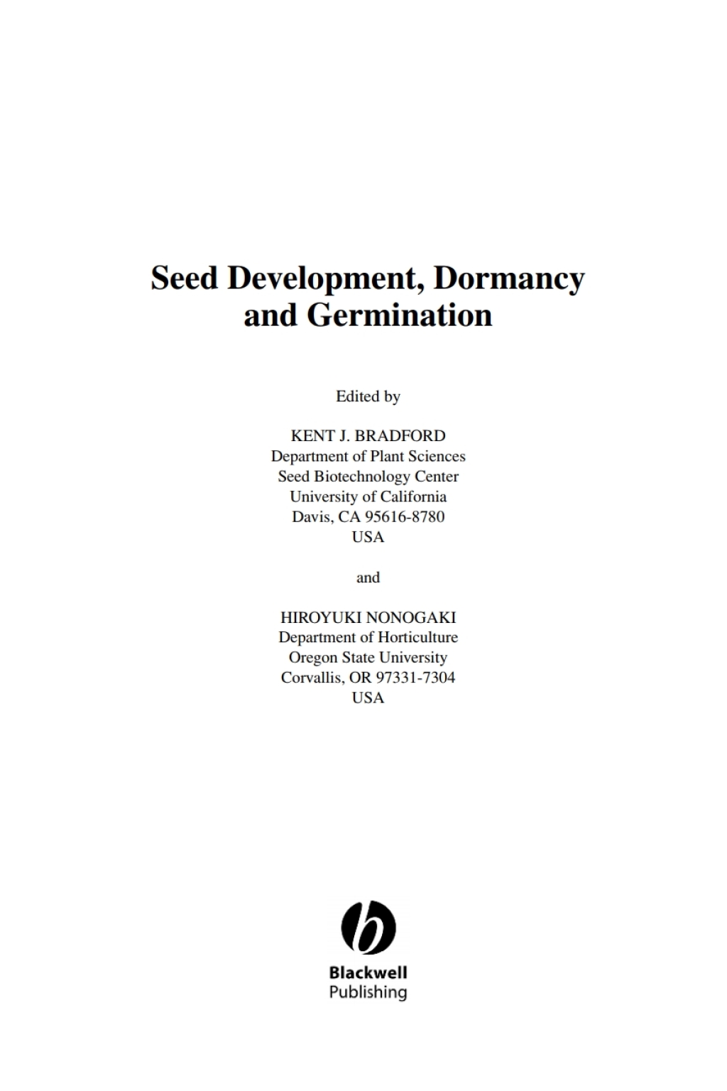 Annual Plant Reviews  Seed Development  Dormancy and Germination - 1st Edition (eBook)