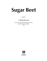 Imagen de portada: Sugar Beet 1st edition 9781405119115