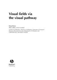 Imagen de portada: Visual Fields via the Visual Pathway 1st edition 9781405115254