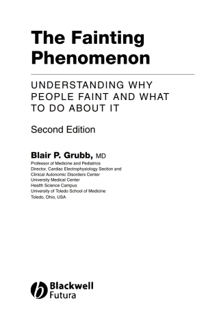 Omslagafbeelding: The Fainting Phenomenon 1st edition 9781405148412