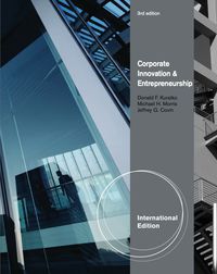 Cover image: Corporate Innovation & Entrepreneurship, International Edition 3rd edition 9781111526917