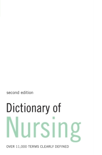 Imagen de portada: Dictionary of Nursing 1st edition 9780713682878