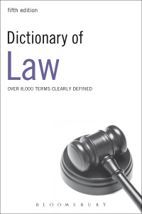 Cover image: Dictionary of Law 1st edition 9780713683189
