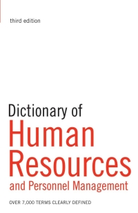 صورة الغلاف: Dictionary of Human Resources and Personnel Management 1st edition 9780713681420