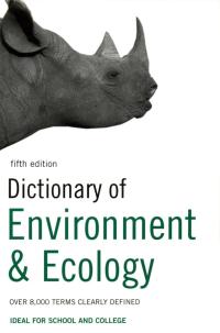 Imagen de portada: Dictionary of Environment and Ecology 1st edition 9780747572015
