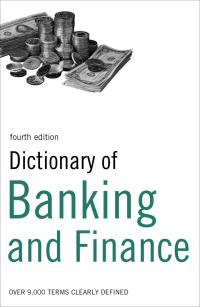Immagine di copertina: Dictionary of Banking and Finance 1st edition 9781408128060