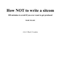 Titelbild: How NOT to Write a Sitcom 1st edition 9781408130858