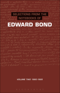 Cover image: Selections from the Notebooks Of Edward Bond 1st edition 9780413730008