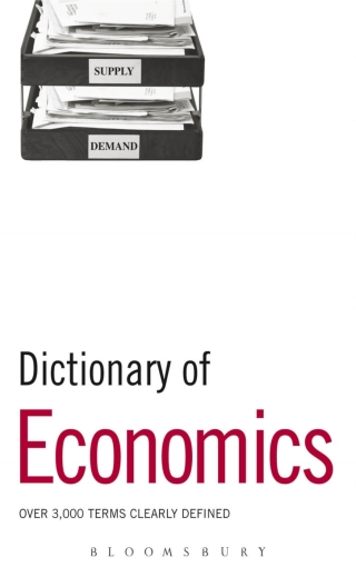 Cover image: Dictionary of Economics 1st edition 9780713682038