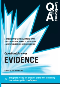 Immagine di copertina: Question and Answer Evidence 1st edition 9781408266670