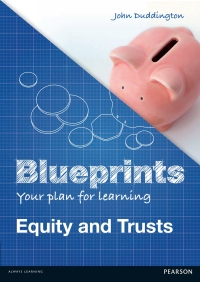 Cover image: Blueprints: Equity and Trusts 1st edition 9781408277294