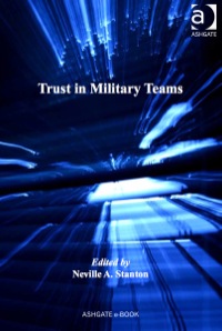 Imagen de portada: Trust in Military Teams 9781409404484