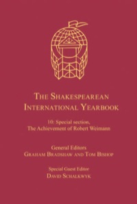 Cover image: The Shakespearean International Yearbook: Volume 10: Special section, The Achievement of Robert Weimann 9781409408581