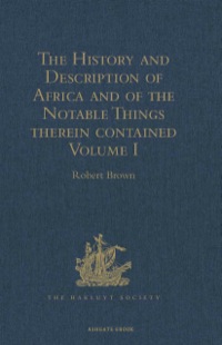 Cover image: The History and Description of Africa and of the Notable Things therein contained 9781409413592