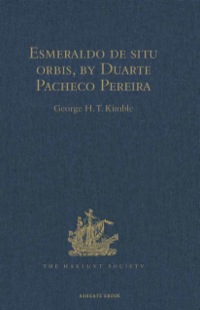 Cover image: Esmeraldo de situ orbis, by Duarte Pacheco Pereira 9781409414469