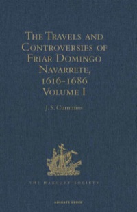 Cover image: The Travels and Controversies of Friar Domingo Navarrete, 1616-1686 9781409414841
