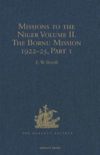 Imagen de portada: Missions to the Niger 9781409414940