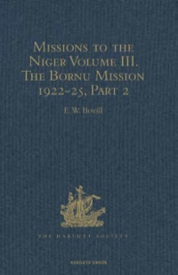 Cover image: Missions to the Niger 9781409414957