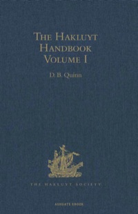 Cover image: The Hakluyt Handbook 9780521086943