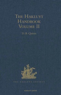 صورة الغلاف: The Hakluyt Handbook 9780521202114