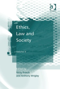 صورة الغلاف: Ethics, Law and Society 9781409419167