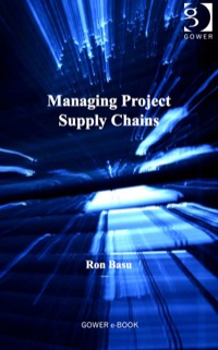 Cover image: Managing Project Supply Chains 9781409425151
