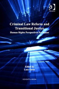 Omslagafbeelding: Criminal Law Reform and Transitional Justice: Human Rights Perspectives for Sudan 9781409431008