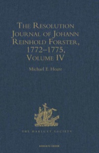 Cover image: The Resolution Journal of Johann Reinhold Forster, 1772–1775 9781409432548