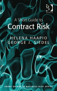 Cover image: A Short Guide to Contract Risk 9781409448860
