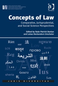 Cover image: Concepts of Law: Comparative, Jurisprudential, and Social Science Perspectives 9781409455264