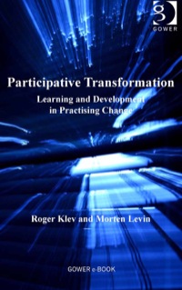 Cover image: Participative Transformation: Learning and Development in Practising Change 9781409423782