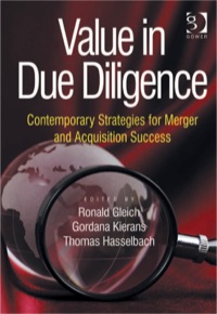 Cover image: Value in Due Diligence: Contemporary Strategies for Merger and Acquisition Success 9780566089824
