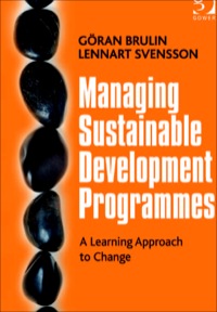 Titelbild: Managing Sustainable Development Programmes: A Learning Approach to Change 9781409437192
