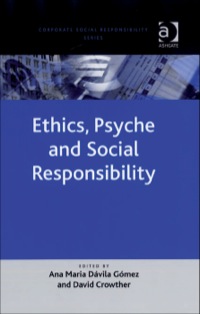Cover image: Ethics, Psyche and Social Responsibility 9780754670896