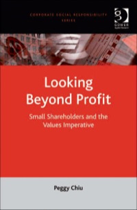 Cover image: Looking Beyond Profit: Small Shareholders and the Values Imperative 9780754673378